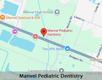 Map image for What to Expect at Your Child's First Visit in Manvel, TX